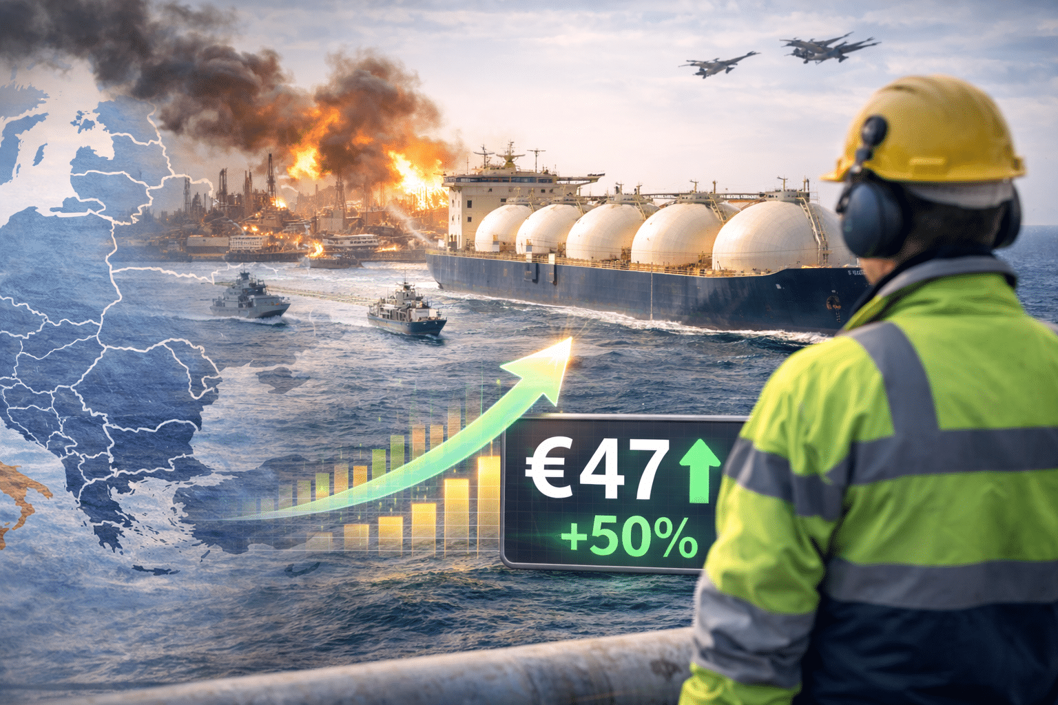 Energetinis šokas Europoje: dujų kainos vos per dieną pasiekė rekordinę ribą