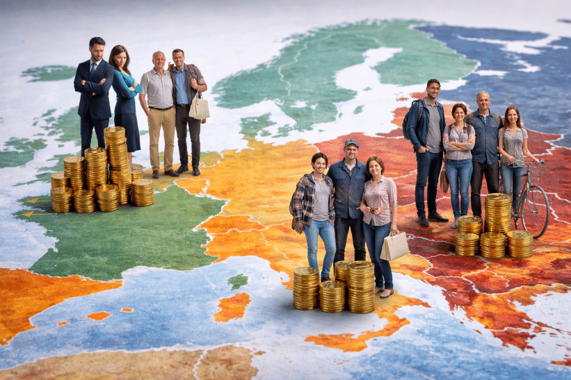 Europiečiai. DI sugeneruota nuotr.