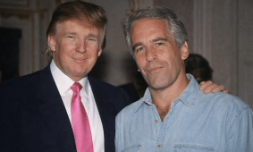 D. Trumpas ir J. Epsteinas. DI sugeneruota nuotr.