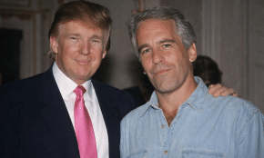 D. Trumpas ir J. Epsteinas. DI sugeneruota nuotr.