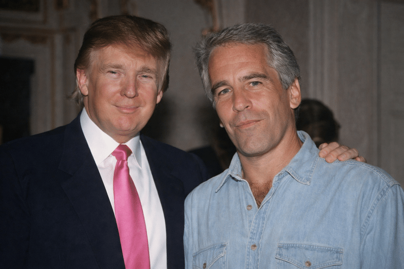 D. Trumpas ir J. Epsteinas. DI sugeneruota nuotr.