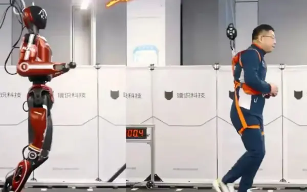 Robotai jau vejasi sportininkus: šis humanoidinis robotas pasiekė 36 km/val. greitį