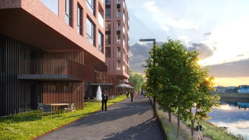 Daugiabučių kvartalo Kaune „Nemunaičiai“ projektas. „SBA Urban“ nuotr.