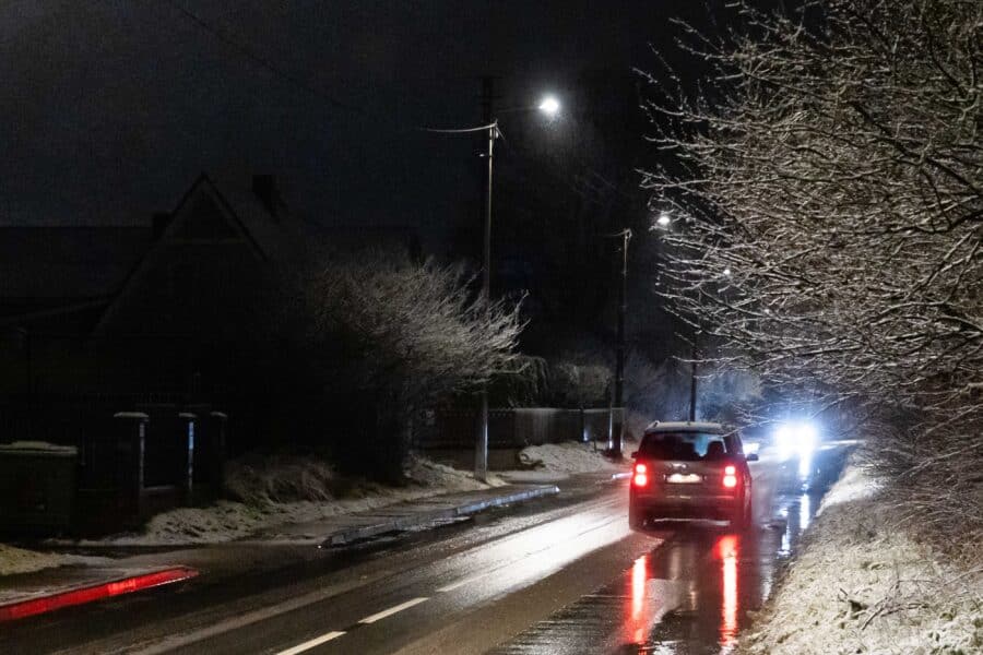 Snieguotas ketvirtadienio rytas. ELTA / Dainius Labutis nuotr.