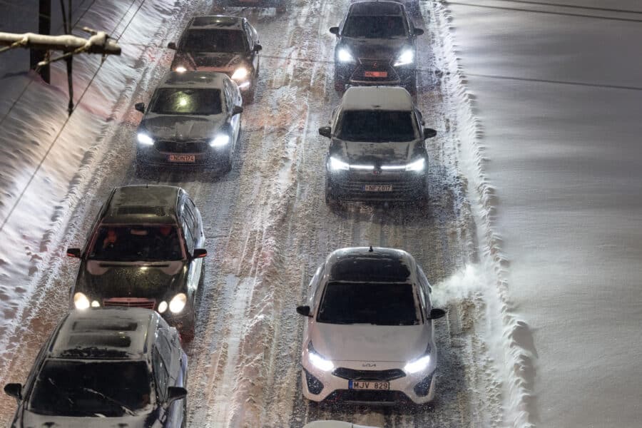 Sniegas Vilniuje. ELTA / Andrius Ufartas nuotr.