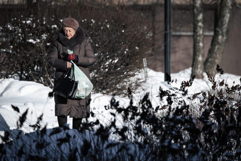 Pirmadienio šaltis sostinėje. ELTA / Andrius Ufartas nuotr.