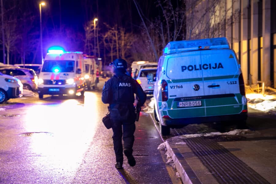 Civilinės saugos pratybos Vilniuje. ELTA / Orestas Gurevičius nuotr.