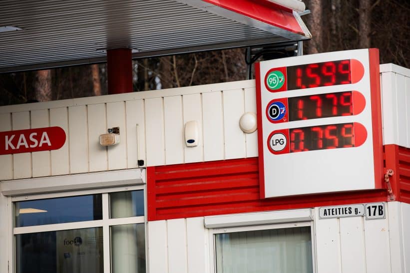 Degalų kainos. ELTA / Josvydas Elinskas