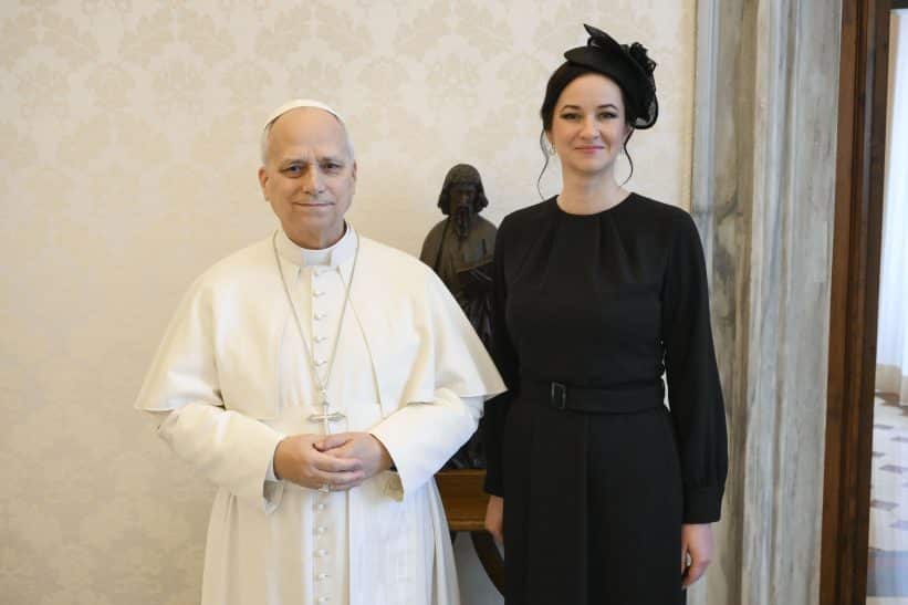 Ruginienė Vatikane susitiko su popiežiumi. EPA-ELTA