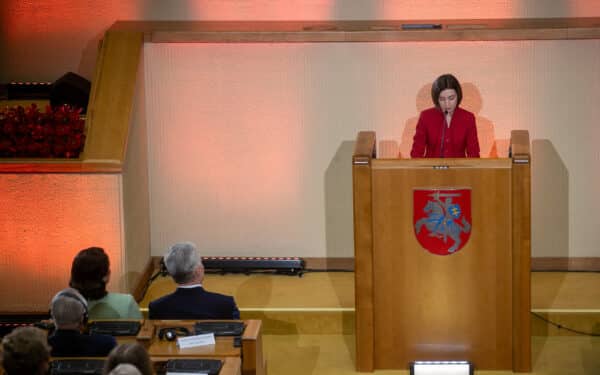 Vilniuje svarbus susitikimas su Moldovos prezidente: kalbama apie keliamas grėsmes