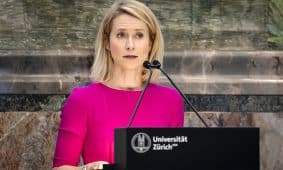 ES vyriausioji diplomatė Kaja Kallas. EPA/MICHAEL BUHOLZER nuotr.