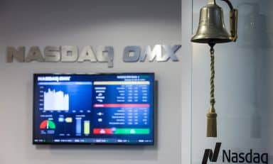 Vertybinių popierių biržos Nasdaq Vilnius biuras. ELTA / Martynas Ambrazas nuotr.