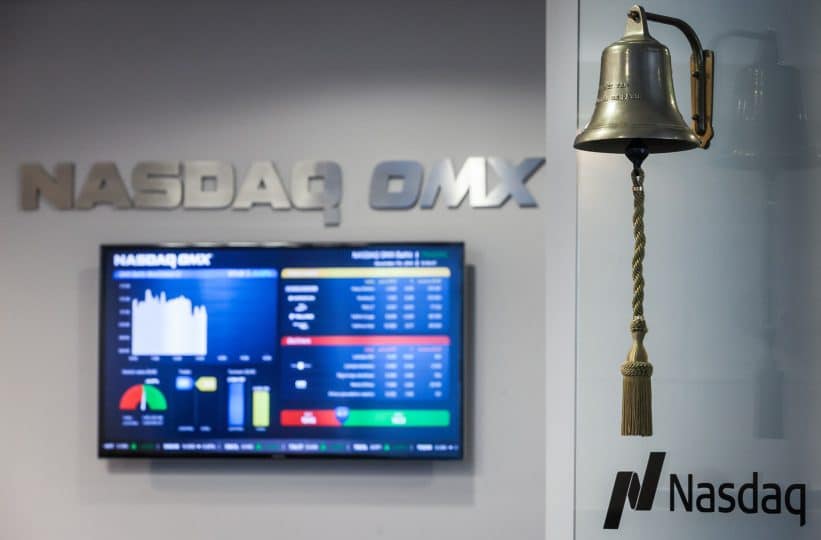 Vertybinių popierių biržos Nasdaq Vilnius biuras. ELTA / Martynas Ambrazas nuotr.