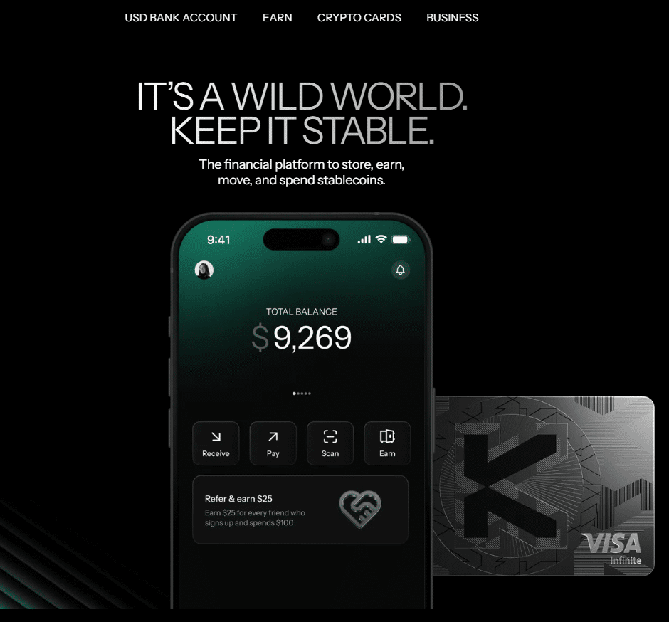 „Kast“ svetainės pagrindinis puslapis