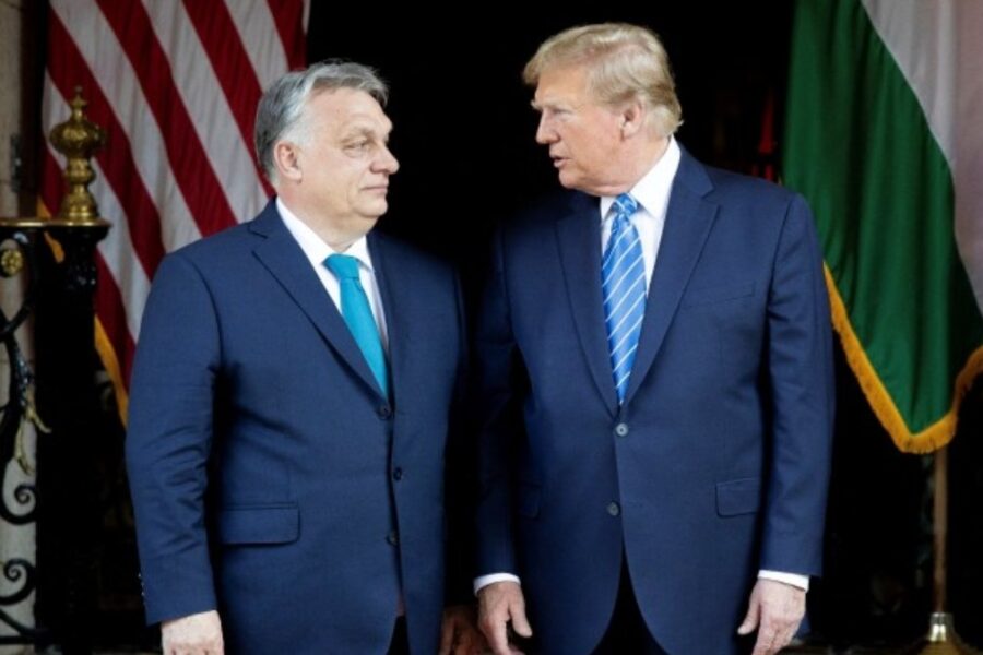 D. Trumpas žada ekonominę paramą Vengrijai prieš rinkimus – V. Orbano partija apklausose atsilieka 20 punktų