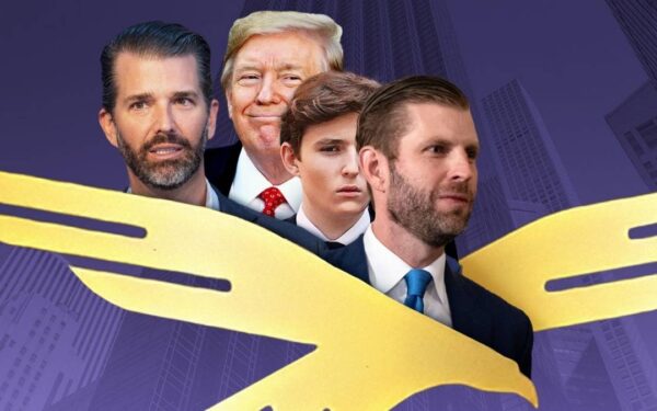 D. Trumpo kripto projektas ties bedugne: WLFI kaina rekordinėse žemumose, o J. Sunas grasina teismais