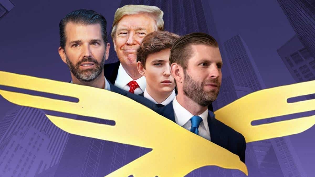 D. Trumpo kripto projektas ties bedugne: WLFI kaina rekordinėse žemumose, o J. Sunas grasina teismais