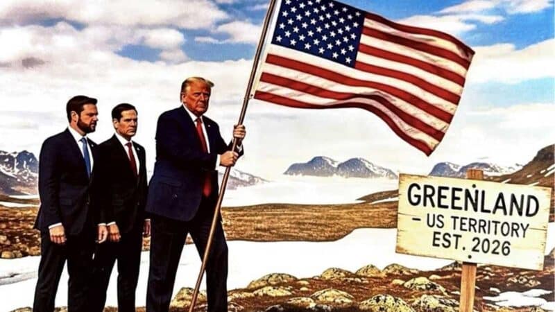 D. Trumpas vėl kelia Grenlandijos klausimą ir griežtai kritikuoja NATO sąjungininkus