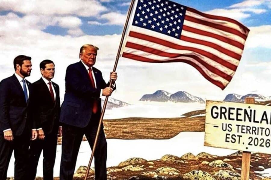 D. Trumpas vėl kelia Grenlandijos klausimą ir griežtai kritikuoja NATO sąjungininkus