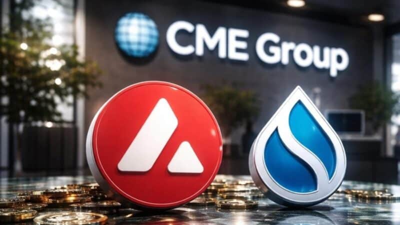 „CME Group“ plečia kripto krepšelį: instituciniai investuotojai galės prekiauti AVAX ir SUI