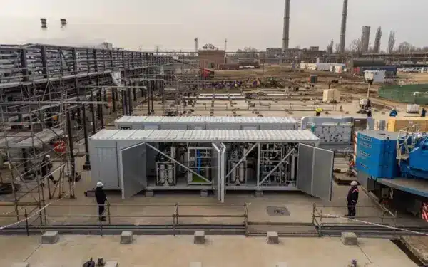 Rumunijoje įsibėgėja vandenilio plėtra: pirmasis elektrolizatoriaus modulis jau pristatytas