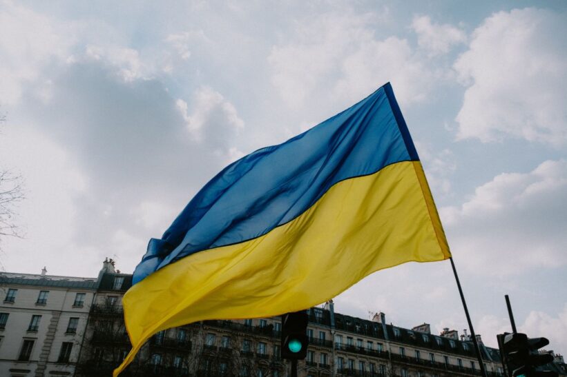 Ukrainos vėliava. Canva nuotr.