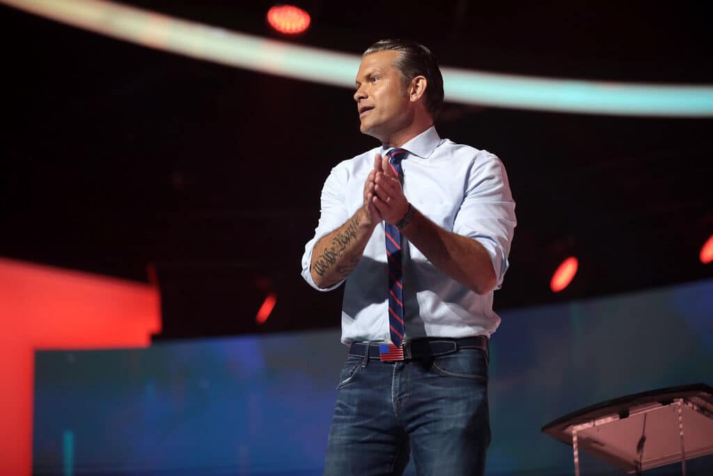 Pete‘as Hegsethas. Openverse nuotr.