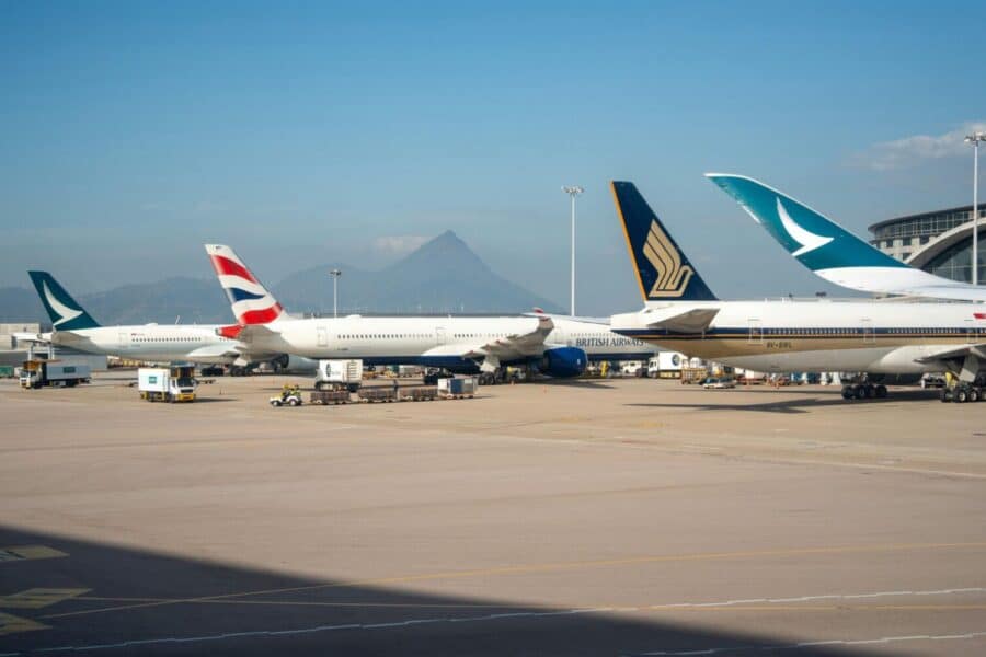 Skirtingų oro linijų lėktuvai. Pexels nuotr.