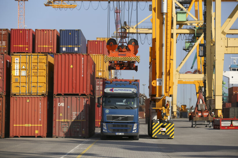 Klaipėdos konteinerių terminalas. Mariaus Morkevičiaus (ELTA) nuotr.
