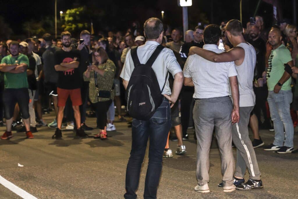 Riaušės prie Seimo rūmų. Dainiaus Labučio (ELTA) nuotr.