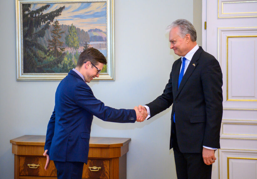 G. Nausėda susitiko su VPT vadovu. Prezidentūros nuotr.