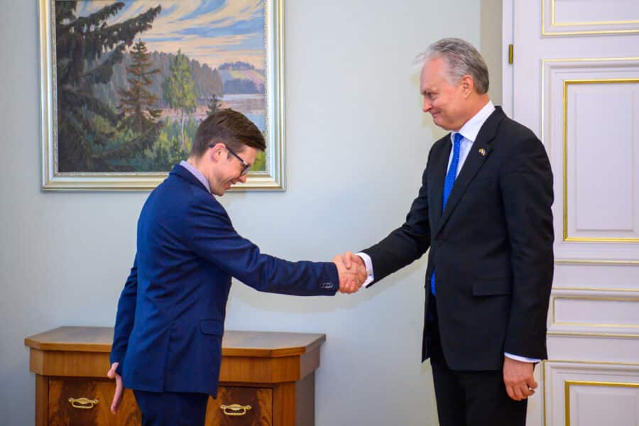 G. Nausėda susitiko su VPT vadovu. Prezidentūros nuotr.