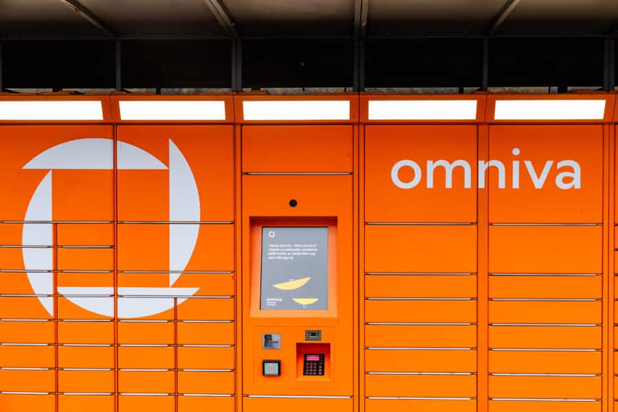 Omniva paštomatas. ELTA / Andrius Ufartas