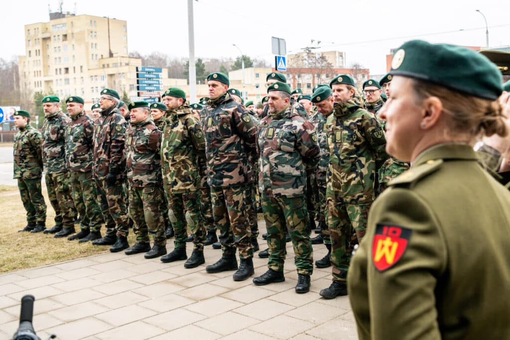 Lietuvos šaulių sąjungos (LŠS) Karaliaus Mindaugo šaulių 10-oji rinktinė atidarė naujas patalpas. ELTA / Jonas Balčiūnas