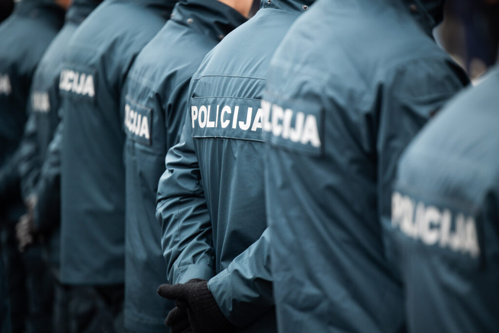 Policijos pareigūnai. ELTA / Andrius Ufartas