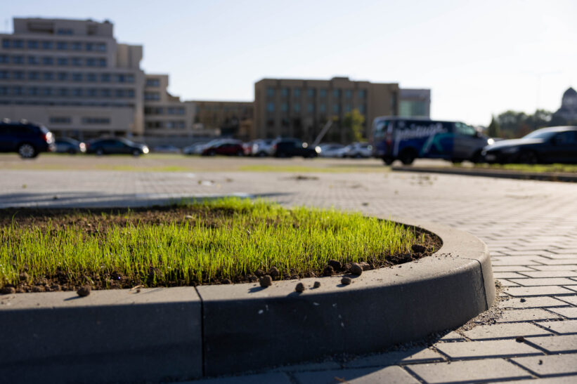 Automobilių aikštelė prie Seimo. ELTA / Žygimantas Gedvila