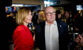 Visvaldas Matijošaitis su žmona Loreta. ELTA / Andrius Ufartas