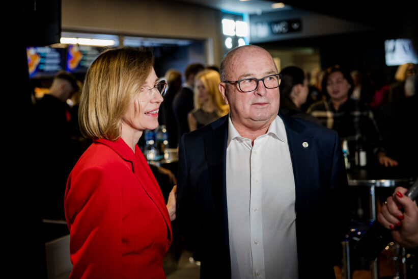 Visvaldas Matijošaitis su žmona Loreta. ELTA / Andrius Ufartas