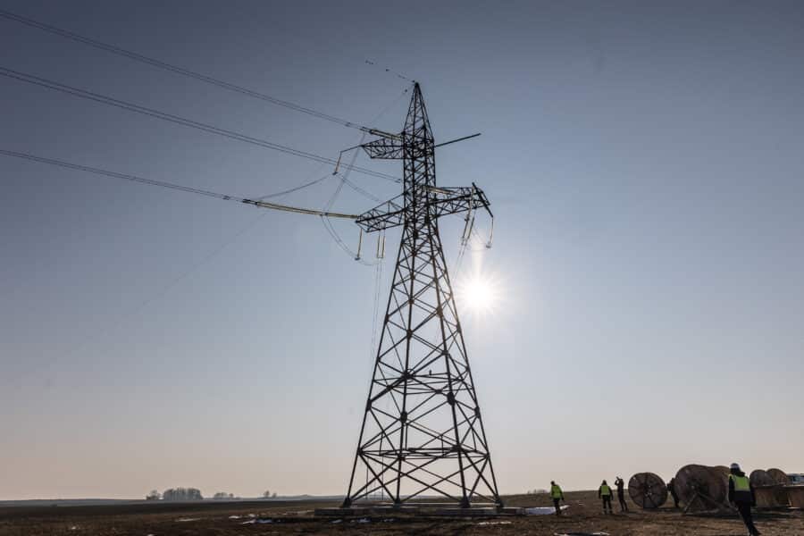 „Litgrid“ pradeda elektros perdavimo linijos Kruonio HAE–Sovetskas atramų demontavimo darbus. ELTA / Dainius Labutis