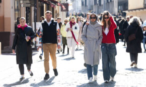 Vilniečiai mėgaujasi pavasariu. ELTA / Dainius Labutis