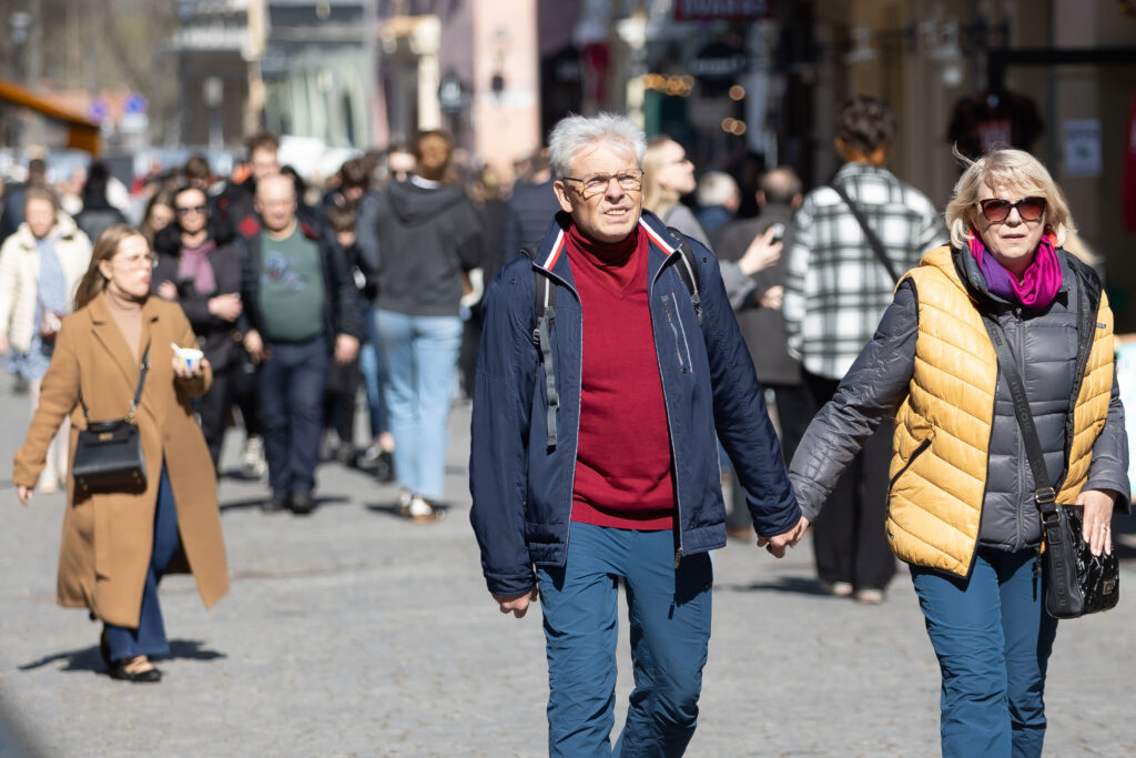 Vilniečiai mėgaujasi pavasariu. ELTA / Dainius Labutis