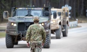 Pabradės poligone pasibaigusi dingusių JAV karių gelbėjimo operacija. ELTA / Andrius Ufartas