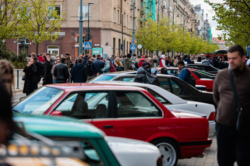 Protestas prieš iniciatyvą didinti istorinių automobilių amžiaus ribą. ELTA / Josvydas Elinskas