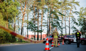 Gaisras Baltosios Vokės gatvėje. ELTA / Josvydas Elinskas