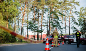 Gaisras Baltosios Vokės gatvėje. ELTA / Josvydas Elinskas