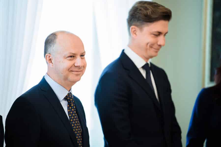 Aurelijus Veryga, Mindaugas Sinkevičius. ELTA / Josvydas Elinskas