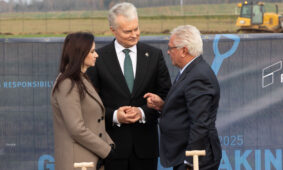 Inga Ruginienė, Gitanas Nausėda, Arminas Pappergeris. ELTA / Dainius Labutis