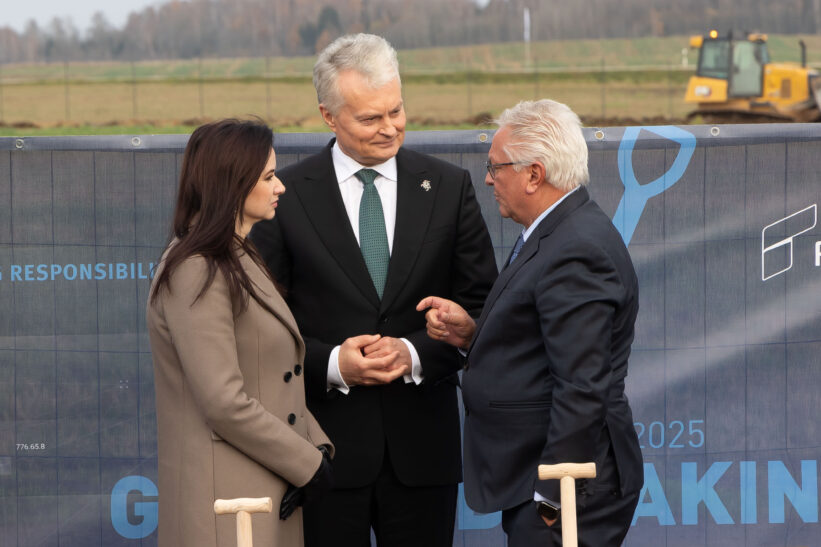 Inga Ruginienė, Gitanas Nausėda, Arminas Pappergeris. ELTA / Dainius Labutis