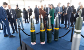 „Rheinmetall“ gamyklos statybų pradžios renginys. ELTA / Dainius Labutis