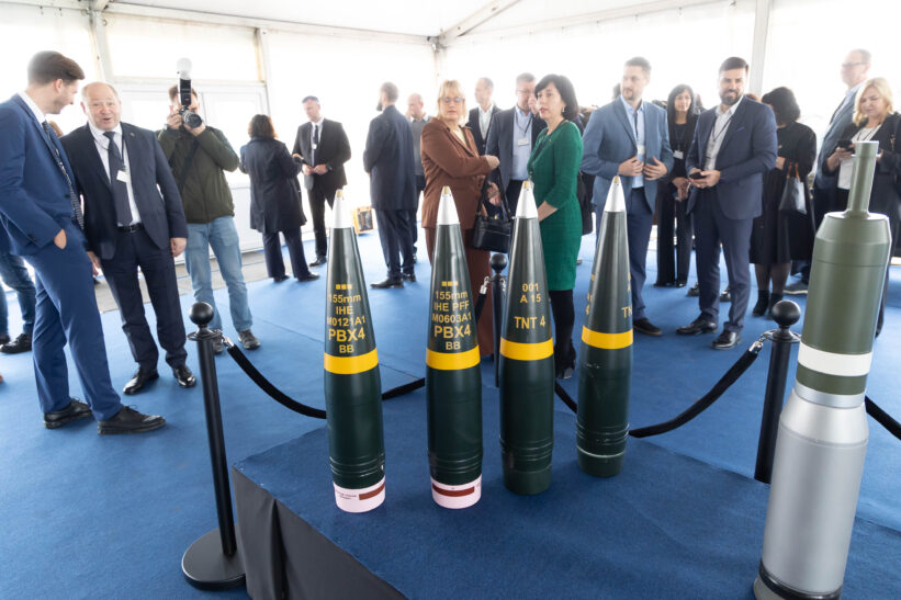 „Rheinmetall“ gamyklos statybų pradžios renginys. ELTA / Dainius Labutis